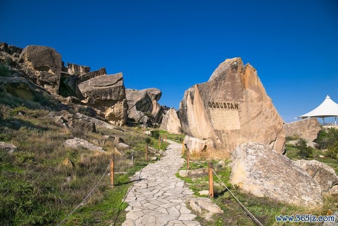 Gobustan National Park contains UNESCO-listed rock carvings, some dating back 15,000 years. 