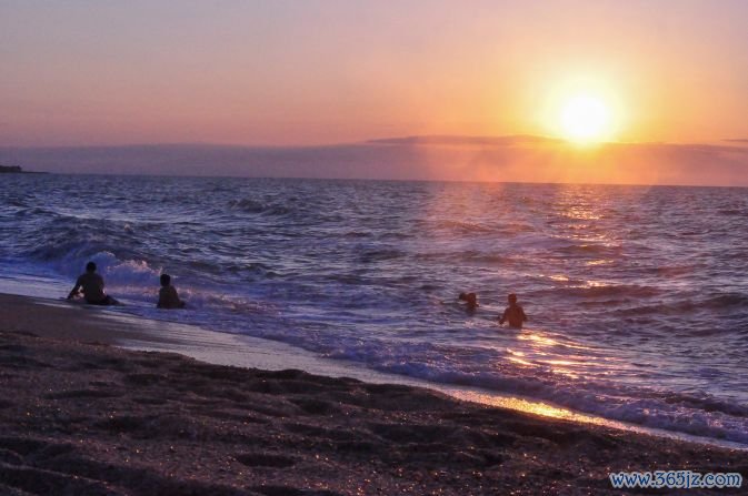 The Caspian Sea is an ideal retreat during summer's peak heat. This beach in Bilgah is one of many along the popular north coast of the Absheron Peninsula.